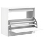 vidaXL Zapatero de madera de ingeniería blanco 80x42x69 cm vidaXL Zapatero de madera de ingeniería blanco 80x42x69 cm