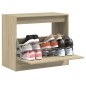 vidaXL Zapatero de madera de ingeniería roble Sonoma 80x42x69 cm vidaXL Zapatero de madera de ingeniería roble Sonoma 80x42x69 cm