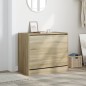 vidaXL Zapatero de madera de ingeniería roble Sonoma 80x42x69 cm vidaXL Zapatero de madera de ingeniería roble Sonoma 80x42x69 cm