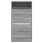 vidaXL Zapatero de madera de ingeniería gris Sonoma 60x34x116 cm vidaXL Zapatero de madera de ingeniería gris Sonoma 60x34x116 cm