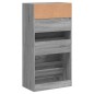 vidaXL Zapatero de madera de ingeniería gris Sonoma 60x34x116 cm vidaXL Zapatero de madera de ingeniería gris Sonoma 60x34x116 cm