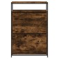vidaXL Zapatero de madera contrachapada roble ahumado 75x34x112 cm vidaXL Zapatero de madera contrachapada roble ahumado 75x34x112 cm
