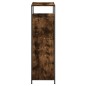 vidaXL Zapatero de madera contrachapada roble ahumado 75x34x112 cm vidaXL Zapatero de madera contrachapada roble ahumado 75x34x112 cm