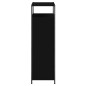 vidaXL Zapatero de madera de ingeniería negro 75x34x112 cm