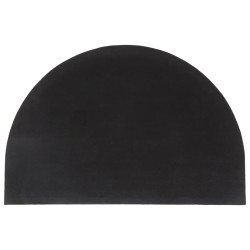 vidaXL Felpudo semicircular de fibra de coco natural 60x90 cm