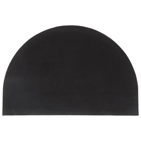vidaXL Felpudo semicircular de fibra de coco natural 60x90 cm
