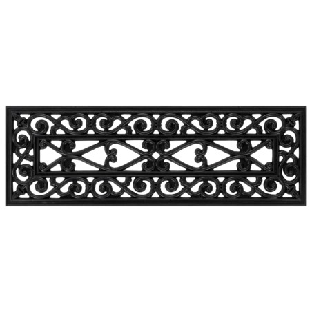 vidaXL Alfombrillas de escalera de goma 10 uds goma 25x75 cm