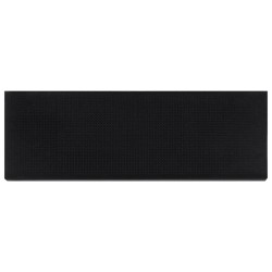vidaXL Alfombrillas de escalera de goma 10 uds goma 25x75 cm