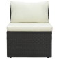 vidaXL Set de muebles de jardín 4 pzas y cojines ratán sintético marrón vidaXL Set de muebles de jardín 4 pzas y cojines ratán sintético marrón