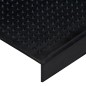 vidaXL Alfombrillas de escalera de goma 10 uds goma 25x75 cm