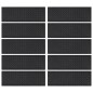 vidaXL Alfombrillas de escalera de goma 10 uds goma 25x75 cm vidaXL Alfombrillas de escalera de goma 10 uds goma 25x75 cm