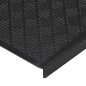 vidaXL Alfombrillas de escalera de goma 10 uds goma 25x75 cm vidaXL Alfombrillas de escalera de goma 10 uds goma 25x75 cm