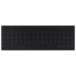 vidaXL Alfombrillas de escalera de goma 5 uds 25x75 cm