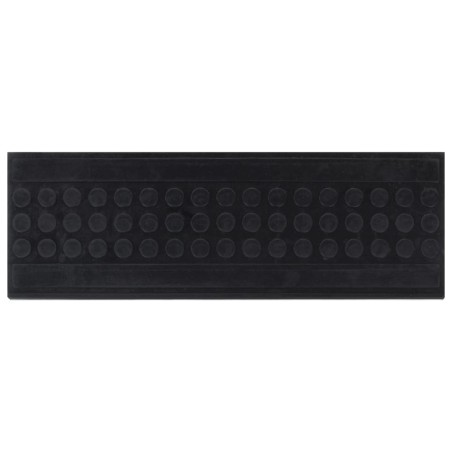 vidaXL Alfombrillas de escalera de goma 5 uds 25x75 cm
