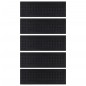 vidaXL Alfombrillas de escalera de goma 5 uds 25x75 cm