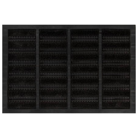 vidaXL Felpudo rectangular de goma y fibra de coco 40x60 cm