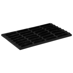 vidaXL Felpudo rectangular de goma y fibra de coco 40x60 cm