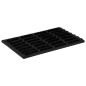 vidaXL Felpudo rectangular de goma y fibra de coco 40x60 cm vidaXL Felpudo rectangular de goma y fibra de coco 40x60 cm
