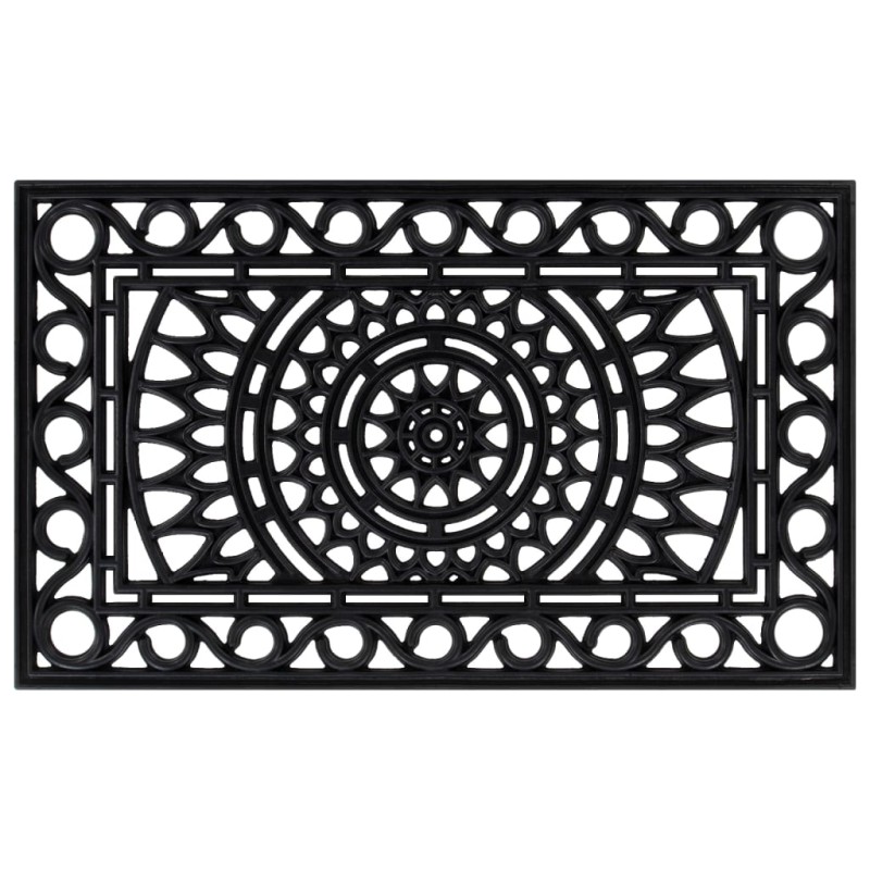 vidaXL Felpudo rectangular de goma 45x75 cm vidaXL Felpudo rectangular de goma 45x75 cm