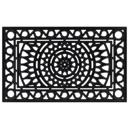 vidaXL Felpudo rectangular de goma 45x75 cm