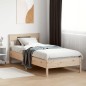 vidaXL Estructura de cama con cabecero madera maciza de pino 90x200 cm vidaXL Estructura de cama con cabecero madera maciza de pino 90x200 cm