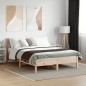 vidaXL Estructura de cama con cabecero madera maciza pino 135x190 cm vidaXL Estructura de cama con cabecero madera maciza pino 135x190 cm