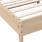 vidaXL Estructura de cama con cabecero madera maciza pino 120x190 cm vidaXL Estructura de cama con cabecero madera maciza pino 120x190 cm