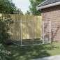 vidaXL Jaula de perros con puerta acero galvanizado gris 2x2x1,5 m