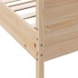 vidaXL Estructura de cama con cabecero madera maciza pino 100x200 cm vidaXL Estructura de cama con cabecero madera maciza pino 100x200 cm