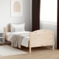 vidaXL Estructura de cama con cabecero madera maciza pino 75x190 cm vidaXL Estructura de cama con cabecero madera maciza pino 75x190 cm