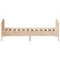 vidaXL Estructura de cama con cabecero madera maciza pino 75x190 cm vidaXL Estructura de cama con cabecero madera maciza pino 75x190 cm
