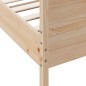 vidaXL Estructura de cama con cabecero madera maciza pino 75x190 cm vidaXL Estructura de cama con cabecero madera maciza pino 75x190 cm