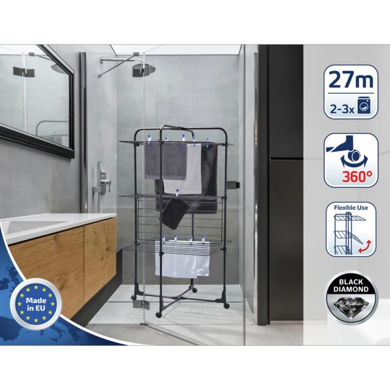 Leifheit Tendedero vertical Classic Tower 270 negro Leifheit Tendedero vertical Classic Tower 270 negro