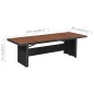 vidaXL Set comedor de jardín 9 piezas y cojines ratán sintético negro  