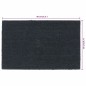 vidaXL Felpudo de fibra de coco gris oscuro 50x80 cm vidaXL Felpudo de fibra de coco gris oscuro 50x80 cm