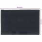 vidaXL Felpudo de fibra de coco gris oscuro 65x100 cm vidaXL Felpudo de fibra de coco gris oscuro 65x100 cm