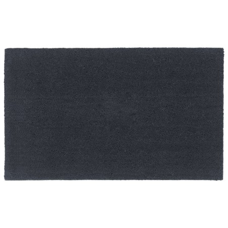 vidaXL Felpudo de fibra de coco gris oscuro 90x150 cm