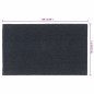 vidaXL Felpudo de fibra de coco gris oscuro 90x150 cm vidaXL Felpudo de fibra de coco gris oscuro 90x150 cm