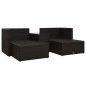 vidaXL Set muebles de jardín 5 piezas y cojines ratán sintético marrón vidaXL Set muebles de jardín 5 piezas y cojines ratán sintético marrón