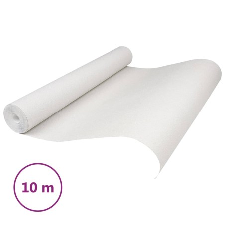vidaXL Papel pintado de pared 3D blanco liso