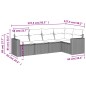 vidaXL Juego de sofás jardín con cojines 5 pzas ratán sintético gris vidaXL Juego de sofás jardín con cojines 5 pzas ratán sintético gris