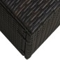vidaXL Set muebles de jardín 5 piezas y cojines ratán sintético marrón vidaXL Set muebles de jardín 5 piezas y cojines ratán sintético marrón
