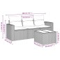 vidaXL Set de sofás de jardín 4 pzas y cojines ratán sintético gris vidaXL Set de sofás de jardín 4 pzas y cojines ratán sintético gris