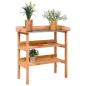 vidaXL Mesa para plantas con estantes madera abeto marrón 78x38x82,5cm vidaXL Mesa para plantas con estantes madera abeto marrón 78x38x82,5cm