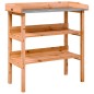 vidaXL Mesa para plantas con estantes madera abeto marrón 78x38x82,5cm vidaXL Mesa para plantas con estantes madera abeto marrón 78x38x82,5cm