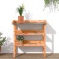 vidaXL Mesa para plantas con estantes madera abeto marrón 78x38x82,5cm vidaXL Mesa para plantas con estantes madera abeto marrón 78x38x82,5cm