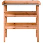 vidaXL Mesa para plantas con estantes madera abeto marrón 78x38x82,5cm vidaXL Mesa para plantas con estantes madera abeto marrón 78x38x82,5cm