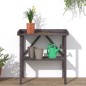 vidaXL Mesa para plantas con estante madera abeto gris 78x38x82,5 cm vidaXL Mesa para plantas con estante madera abeto gris 78x38x82,5 cm