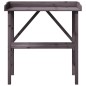 vidaXL Mesa para plantas con estante madera abeto gris 78x38x82,5 cm vidaXL Mesa para plantas con estante madera abeto gris 78x38x82,5 cm