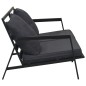 vidaXL Muebles de jardín 5 pzas y cojines de aluminio gris oscuro vidaXL Muebles de jardín 5 pzas y cojines de aluminio gris oscuro